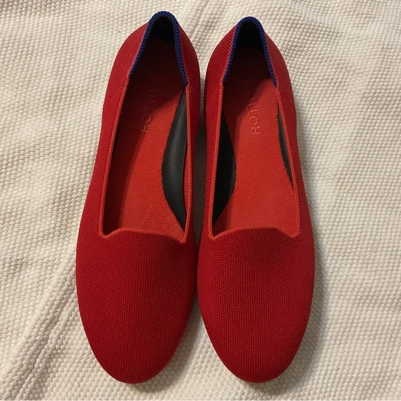 Rothy's The round flat toe Red Shoes size 8 - Picture 2 of 7
